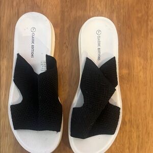 Women's Black Slide Sandals